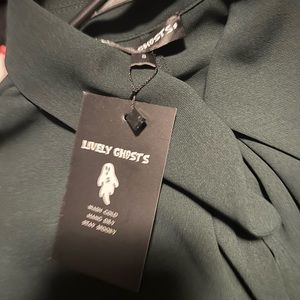 Lively Ghosts Women's Dark Green Midi Dress